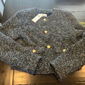 Abercrombie & Fitch Tweed Boucle blazer, size S, NWT, MSRP$160, HTF Must have